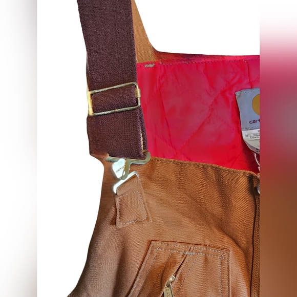Carhartt 🇺🇸 Insulated Overalls Brown EUC 40×30 🇺🇸 - Picture 6 of 8